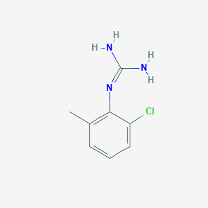 molecular formula C8H10ClN3 B15333607 1-(2-Chloro-6-methylphenyl)guanidine 