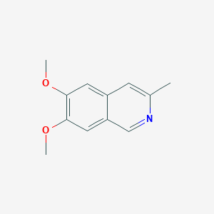 molecular formula C12H13NO2 B15333614 6,7-Dimethoxy-3-methylisoquinoline CAS No. 20232-43-3