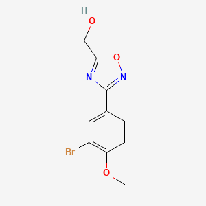 [3-(3-Bromo-4-methoxyphenyl)-1,2,4-oxadiazol-5-yl]methanol