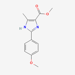 molecular formula C13H14N2O3 B15333679 methyl 2-(4-methoxyphenyl)-5-methyl-1H-imidazole-4-carboxylate 