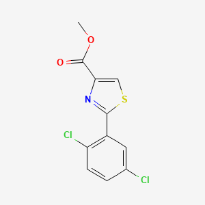 molecular formula C11H7Cl2NO2S B15333759 Methyl 2-(2,5-Dichlorophenyl)thiazole-4-carboxylate 