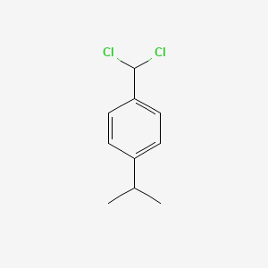 molecular formula C10H12Cl2 B15333781 1-(Dichloromethyl)-4-(propan-2-yl)benzene CAS No. 82234-68-2