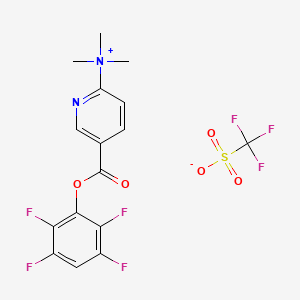 N,N,N-Trimethyl-5-[(2,3,5,6-tetrafluorophenoxy)carbonyl]pyridin-2-aminium Trifluoromethanesulfonate