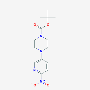 molecular formula C14H20N4O4 B153338 叔丁基4-(6-硝基吡啶-3-基)哌嗪-1-羧酸酯 CAS No. 571189-16-7