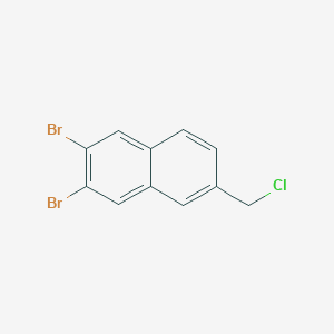 2,3-Dibromo-6-(chloromethyl)naphthalene