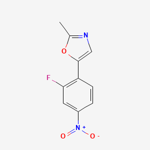 5-(2-Fluoro-4-nitrophenyl)-2-methyloxazole