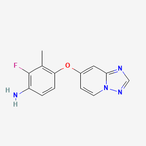 4-([1,2,4]Triazolo[1,5-a]pyridin-7-yloxy)-2-fluoro-3-methylaniline