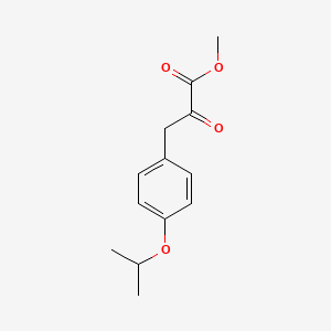 molecular formula C13H16O4 B15333903 Methyl 3-(4-isopropoxyphenyl)-2-oxopropanoate 