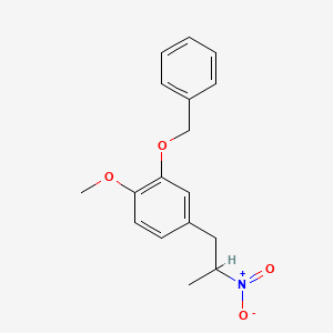 molecular formula C17H19NO4 B15333944 2-(Benzyloxy)-1-methoxy-4-(2-nitropropyl)benzene 