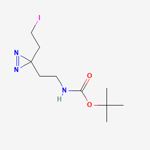 molecular formula C10H18IN3O2 B15333948 N-Boc-2-[3-(2-iodoethyl)-3H-diazirin-3-yl]ethanamine 