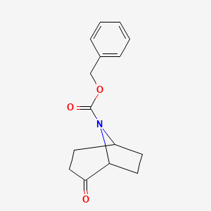 molecular formula C15H17NO3 B15333959 8-Cbz-8-azabicyclo[3.2.1]octan-2-one 