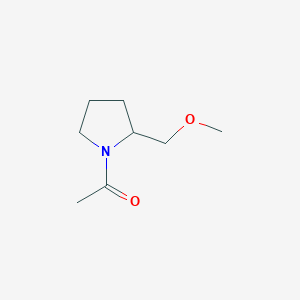 molecular formula C8H15NO2 B15333965 1-[2-(Methoxymethyl)-1-pyrrolidinyl]ethanone 