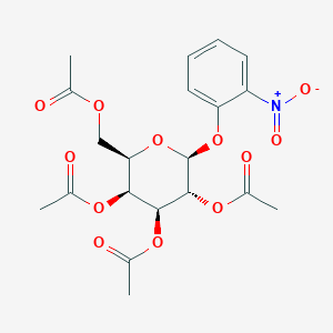 molecular formula C₂₀H₂₃NO₁₂ B015334 β-D-半乳糖吡喃糖苷，2-硝基苯基，2,3,4,6-四乙酸酯 CAS No. 3053-17-6
