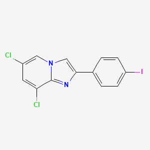 molecular formula C13H7Cl2IN2 B15334013 6,8-Dichloro-2-(4-iodophenyl)imidazo[1,2-a]pyridine 