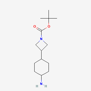 molecular formula C14H26N2O2 B15334026 Tert-butyl cis-3-(4-aminocyclohexyl)azetidine-1-carboxylate 