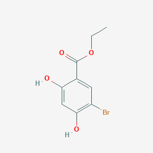 molecular formula C9H9BrO4 B15334085 Eethyl 5-bromo-2,4-dihydroxybenzoate 