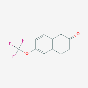 molecular formula C11H9F3O2 B15334093 6-(Trifluoromethoxy)-3,4-dihydronaphthalen-2(1H)-one 