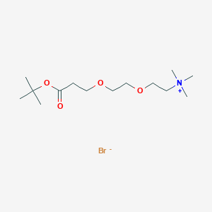 2-[2-[3-(tert-Butoxy)-3-oxopropoxy]ethoxy]-N,N,N-trimethylethanaminium Bromide