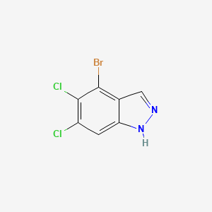 molecular formula C7H3BrCl2N2 B15334100 4-Bromo-5,6-dichloro-1H-indazole 