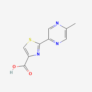 molecular formula C9H7N3O2S B15334129 2-(5-Methylpyrazin-2-yl)thiazole-4-carboxylic Acid 