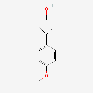 molecular formula C11H14O2 B15334135 3-(4-Methoxyphenyl)cyclobutanol 