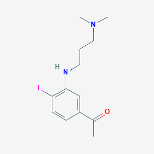 1-[3-[3-(Dimethylamino)propylamino]-4-iodophenyl]ethanone