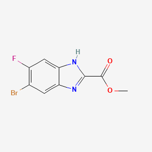 Methyl 6-Bromo-5-fluorobenzimidazole-2-carboxylate