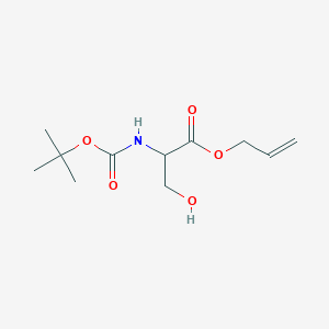 molecular formula C11H19NO5 B15334217 N-Boc-L-Serine Allyl Ester 