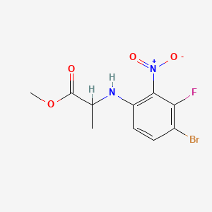 Methyl 2-[(4-Bromo-3-fluoro-2-nitrophenyl)amino]propanoate