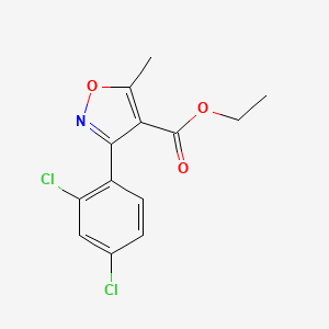 molecular formula C13H11Cl2NO3 B15334232 Ethyl 3-(2,4-dichlorophenyl)-5-methylisoxazole-4-carboxylate 