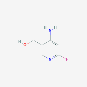 molecular formula C6H7FN2O B15334250 (4-Amino-6-fluoropyridin-3-yl)methanol 