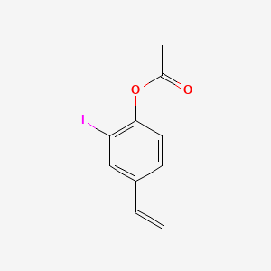 molecular formula C10H9IO2 B15334344 2-Iodo-4-vinylphenyl Acetate 