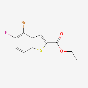 molecular formula C11H8BrFO2S B15334383 Ethyl 4-bromo-5-fluoro-benzothiophene-2-carboxylate 