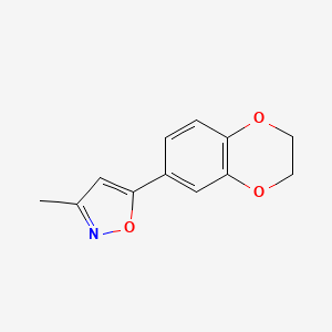 5-(2,3-Dihydrobenzo[b][1,4]dioxin-6-yl)-3-methylisoxazole