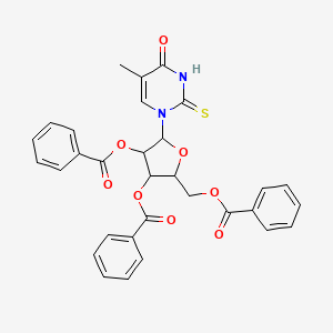 [3,4-dibenzoyloxy-5-(5-methyl-4-oxo-2-sulfanylidenepyrimidin-1-yl)oxolan-2-yl]methyl benzoate