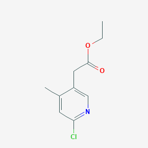 Ethyl 2-(6-chloro-4-methylpyridin-3-YL)acetate