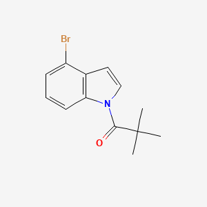 molecular formula C13H14BrNO B15334584 N-Pivaloyl-4-bromoindole 