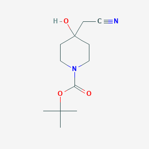 B153346 Tert-butyl 4-(cyanomethyl)-4-hydroxypiperidine-1-carboxylate CAS No. 774609-73-3