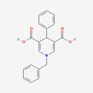 1-Benzyl-4-phenyl-1,4-dihydropyridine-3,5-dicarboxylic acid