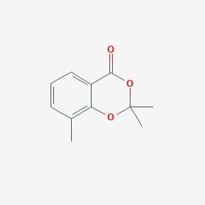 molecular formula C11H12O3 B15334613 2,2,8-Trimethyl-4H-benzo[d][1,3]dioxin-4-one 