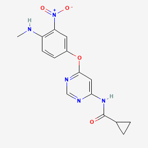 N-[6-[4-(Methylamino)-3-nitrophenoxy]-4-pyrimidinyl]cyclopropanecarboxamide