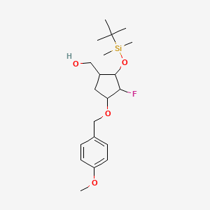 [(1R,2R,3S,4S)-2-[(tert-Butyldimethylsilyl)oxy]-3-fluoro-4-[(4-methoxybenzyl)oxy]cyclopentyl]methanol