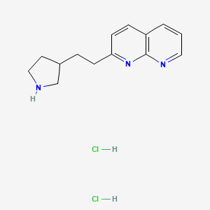 2-(2-pyrrolidin-3-ylethyl)-1,8-naphthyridine;dihydrochloride