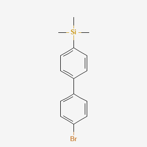 molecular formula C15H17BrSi B15334723 4-Bromo-4'-(Trimethylsilyl)biphenyl 