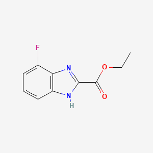 molecular formula C10H9FN2O2 B15334727 Ethyl 4-Fluorobenzimidazole-2-carboxylate 