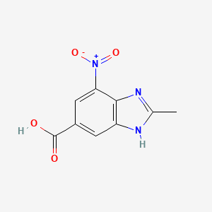 2-Methyl-4-nitrobenzimidazole-6-carboxylic Acid