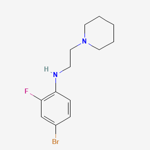 4-Bromo-2-fluoro-N-[2-(1-piperidyl)ethyl]aniline