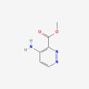 molecular formula C6H7N3O2 B15334825 Methyl 4-Aminopyridazine-3-carboxylate 