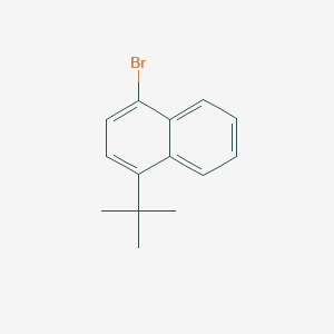 molecular formula C14H15Br B15334830 1-Bromo-4-(tert-butyl)naphthalene 