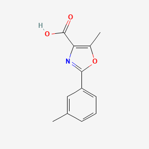 molecular formula C12H11NO3 B15334832 5-Methyl-2-(m-tolyl)oxazole-4-carboxylic Acid 